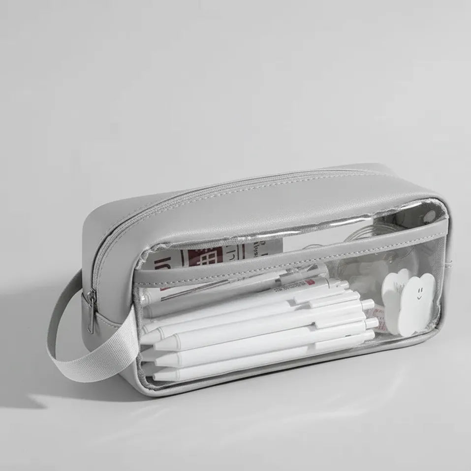 Clear Pencil Case Classic Go Trust Bag