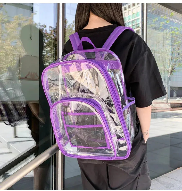 Women's Clear Backpack - Stylish & High Capacity | Go Clear Bag