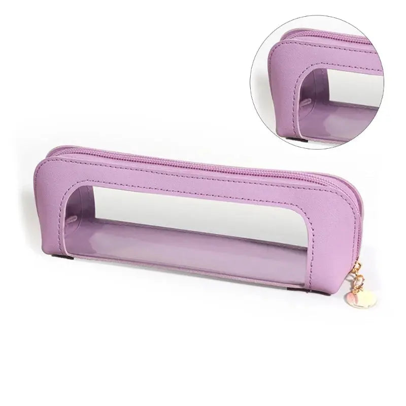 Large Capacity Clear Pencil Pouch – PVC Stationery Bag for Students | Go Clear Bag