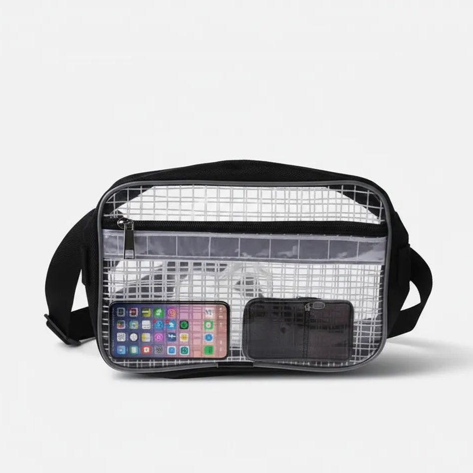 Clear Fanny Bag Squared Go Trust Bag