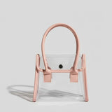 Clear Handbag Stitched Handles Go Trust Bag