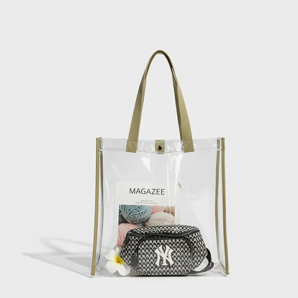 Clear Tote Bag Street Style Go Trust Bag