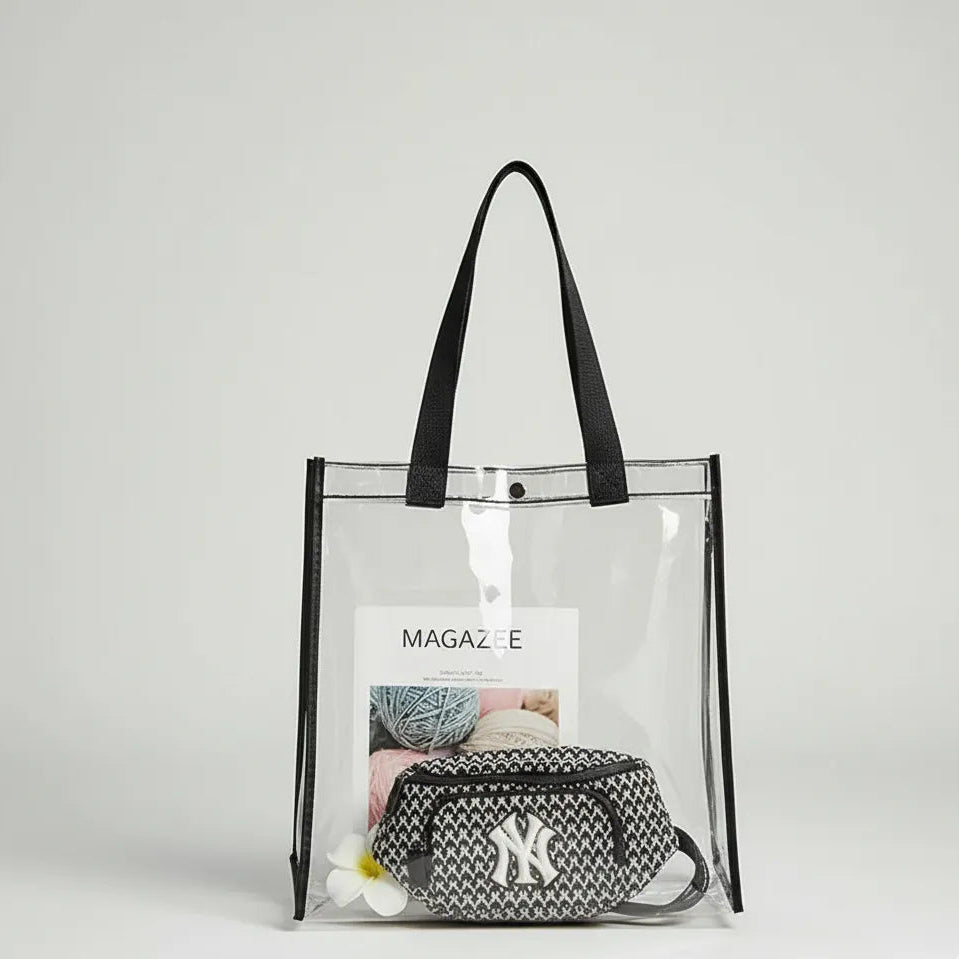 Clear Tote Bag Street Style Go Trust Bag