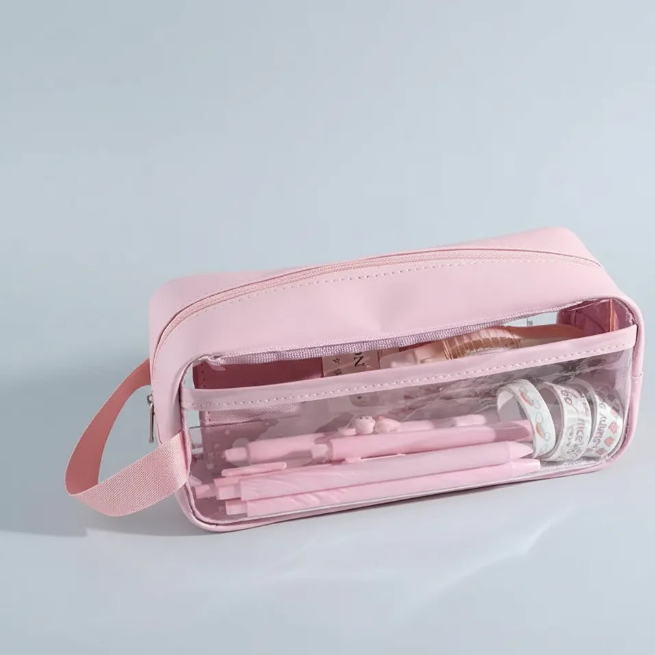 Clear Pencil Case Classic Go Trust Bag