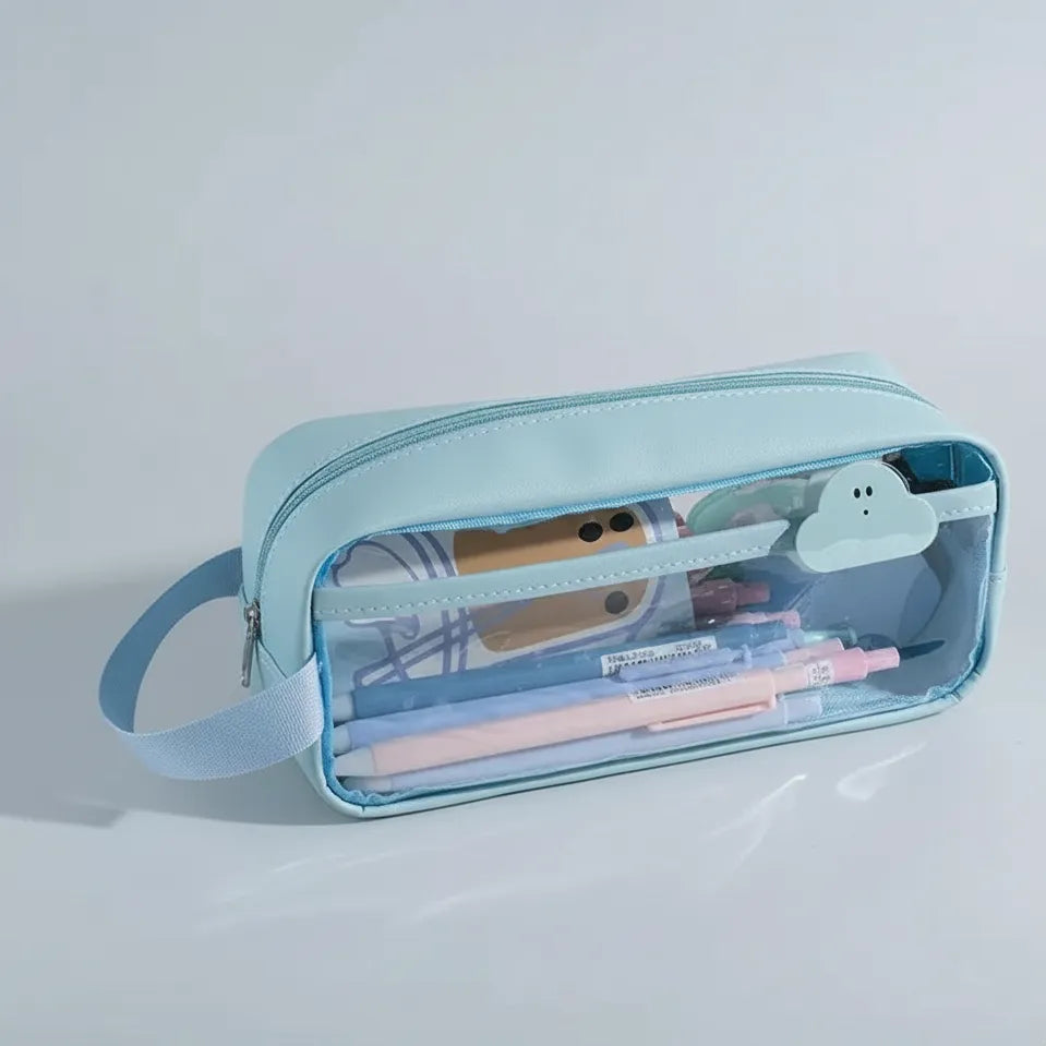 Clear Pencil Case Classic Go Trust Bag