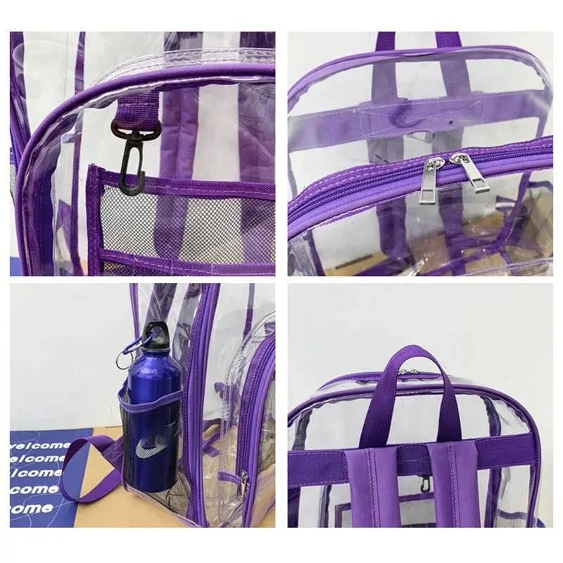Women's Clear Backpack - Stylish & High Capacity | Go Clear Bag