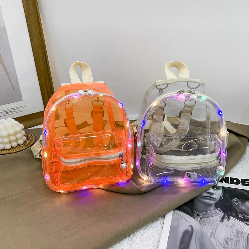 Transparent Womens Backpack Go Clear Bag