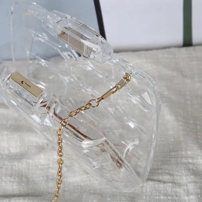 Transparent Honeycomb Clutch | Go Clear Bag