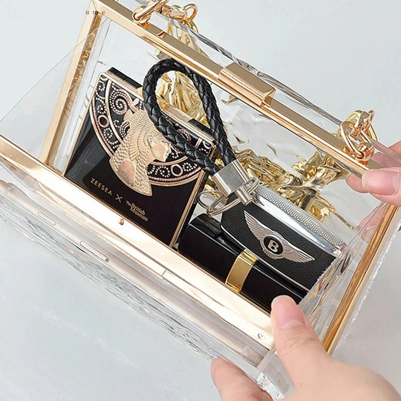 Clear Jelly Clutch Go Clear Bag