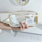 Transparent Pencil Case | Korean Stationery Large Capacity | Go Clear Bag
