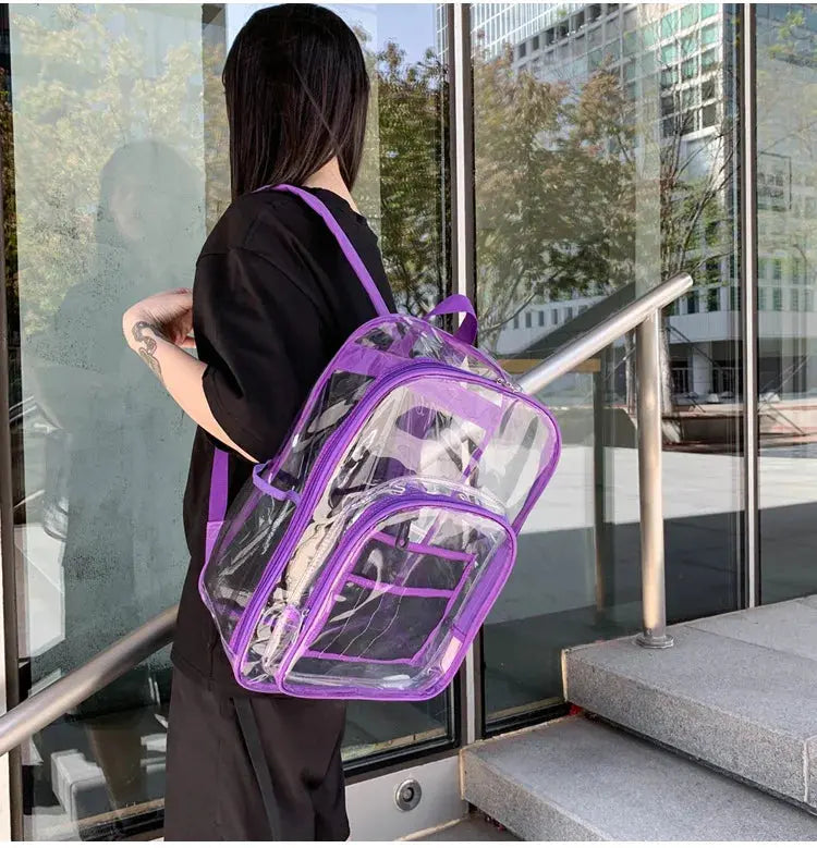 Women's Clear Backpack - Stylish & High Capacity | Go Clear Bag