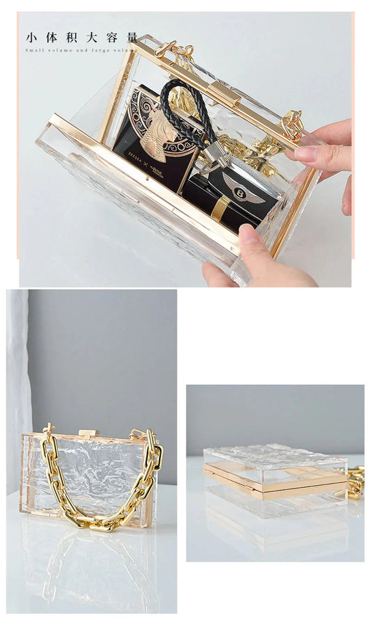 Clear Jelly Clutch Go Clear Bag