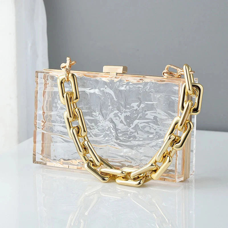 Clear Jelly Clutch Go Clear Bag