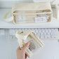Transparent Pencil Case | Korean Stationery Large Capacity | Go Clear Bag