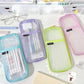 Transparent Mesh Double-Layer Pencil Case – Lightweight & Stylish | Go Clear Bag