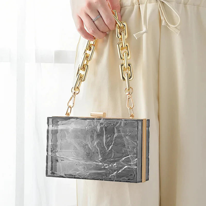 Clear Jelly Clutch Go Clear Bag
