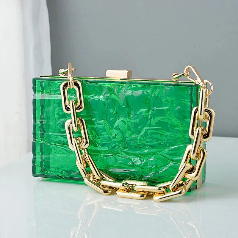 Clear Jelly Clutch Go Clear Bag