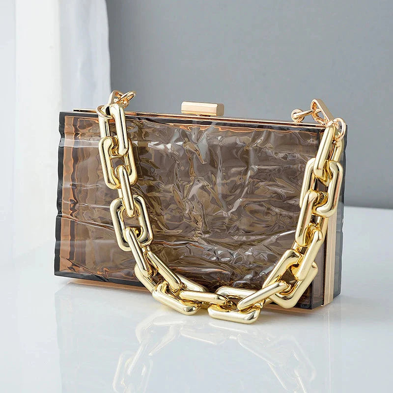 Clear Jelly Clutch Go Clear Bag
