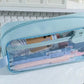 Transparent Pencil Case | Korean Stationery Large Capacity | Go Clear Bag