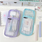 Transparent Mesh Double-Layer Pencil Case – Lightweight & Stylish | Go Clear Bag