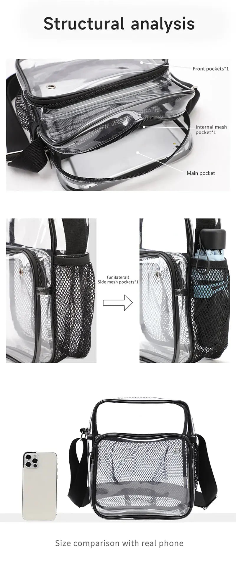 Lightweight Transparent PVC Bag | Go Clear Bag