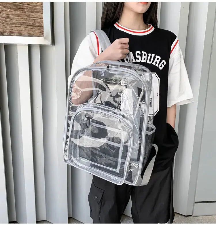 Women's Clear Backpack - Stylish & High Capacity | Go Clear Bag