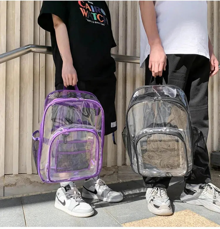 Women's Clear Backpack - Stylish & High Capacity | Go Clear Bag