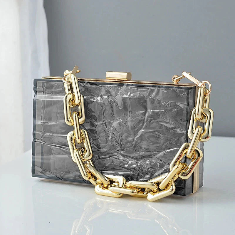 Clear Jelly Clutch Go Clear Bag