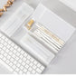 Matte Transparent Plastic Pencil Case | School & Office Supplies | Go Clear Bag