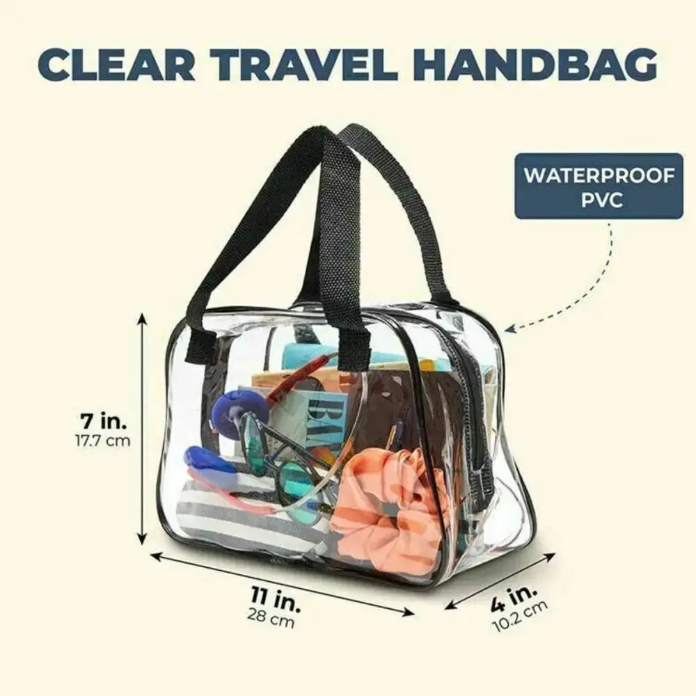 Clear PVC Cosmetic Handbag | Go Clear Bag