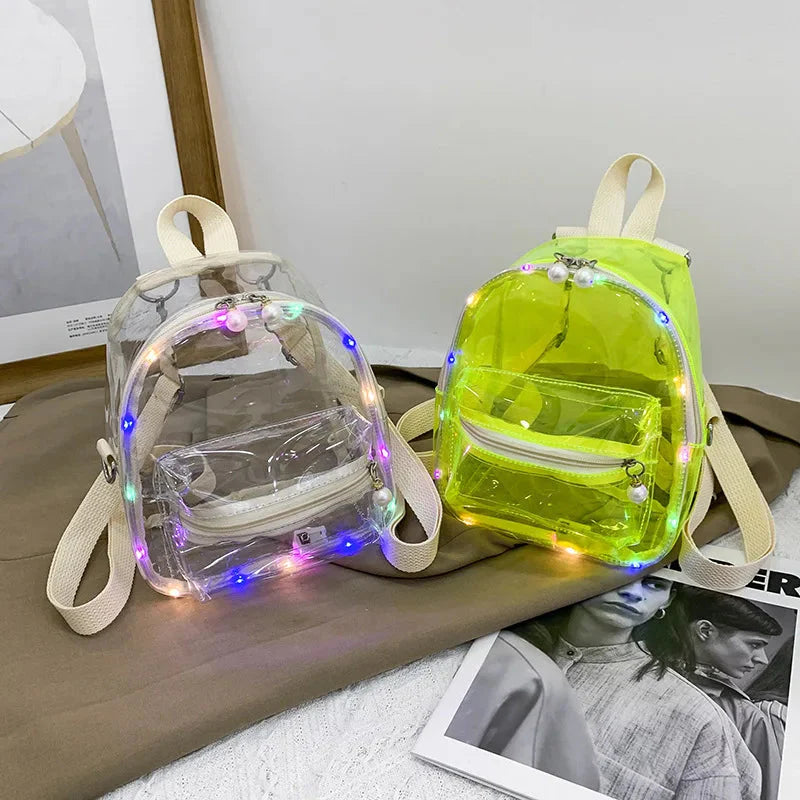 Transparent Womens Backpack Go Clear Bag