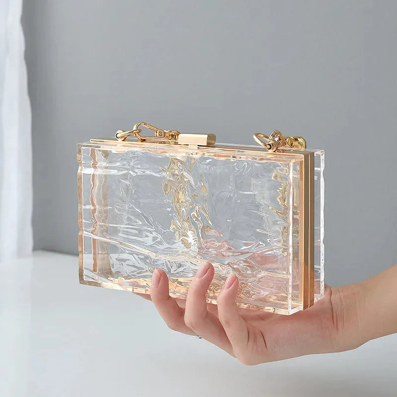Clear Jelly Clutch Go Clear Bag