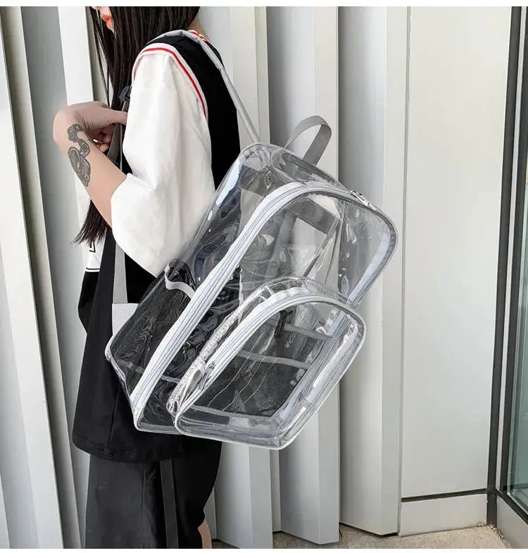 Women's Clear Backpack - Stylish & High Capacity | Go Clear Bag